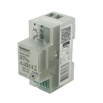 QUBINO "smart meter" Módulo medidor de consumo electrico Z-Wave+ para carril DIN