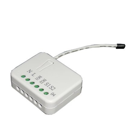 Philio PAN04-1B Z-Wave Plus 2x1,5 Kw - Micromódulo interruptor de 2 relés y control de consumo
