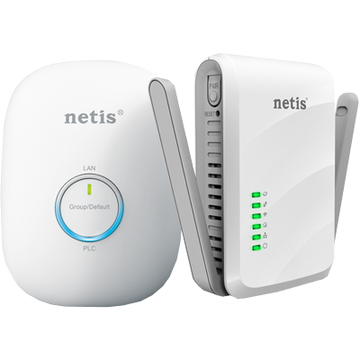 NETIS PL7622KIT Kit 1 PLC 600 Mbps con RJ45 + 1 PLC WiFi 300 Mbps