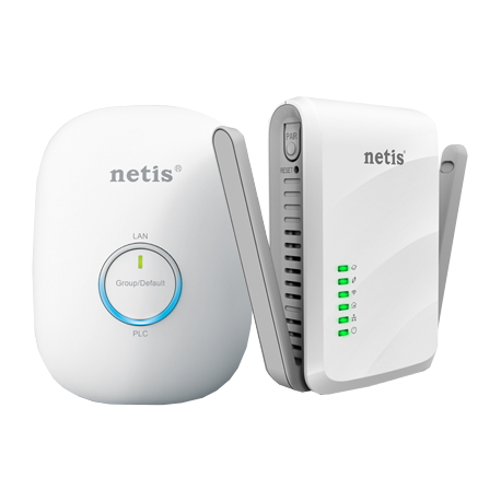 NETIS PL7622KIT Kit 1 PLC 600 Mbps con RJ45 + 1 PLC WiFi 300 Mbps