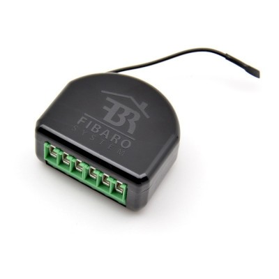 Fibaro "Doble Switch 2" - Micromodulo relé interruptor doble On / Off Z-Wave+ con medición de consumo