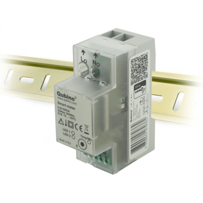 QUBINO "smart meter" Módulo medidor de consumo electrico Z-Wave+ para carril DIN
