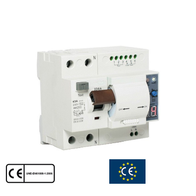 Interruptor Diferencial Rearmable Bipolar 30 mA 63A