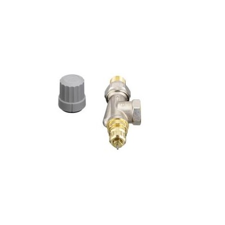Válvula Danfoss a escuadra termostatizable para instalaciones bitubo 