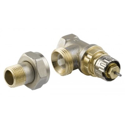 Válvula Danfoss a escuadra termostatizable para instalaciones bitubo 