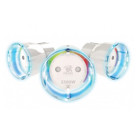 Pack de 3 Enchufes controlados (on/off) con medidor de consumo de Fibaro