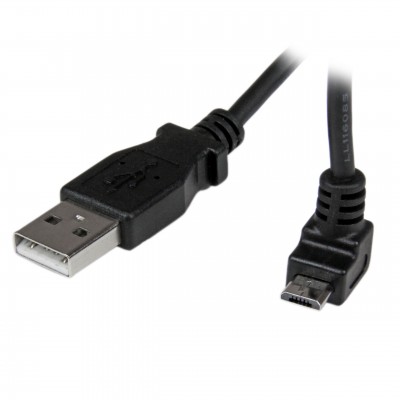 Cable acodado micro USB para tablet para domotica