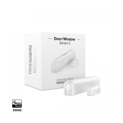 Sensor de apertura Z-Wave+ de Fibaro para puerta/ventana (BLANCO-White)