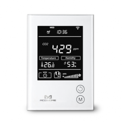 MCOHome Sensor de Humedad, Temeratura y CO2 con pantalla Z-Wave+