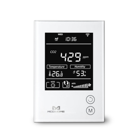 MCOHome Sensor de Humedad, Temeratura y CO2 con pantalla Z-Wave+