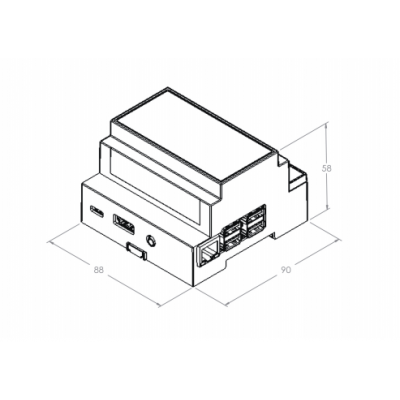 Caja Carril DIN para Raspberry Pi 3