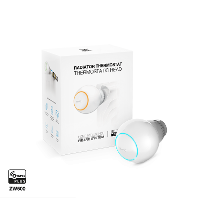Fibaro - Cabezal Termostático Z-Wave Plus para radiador