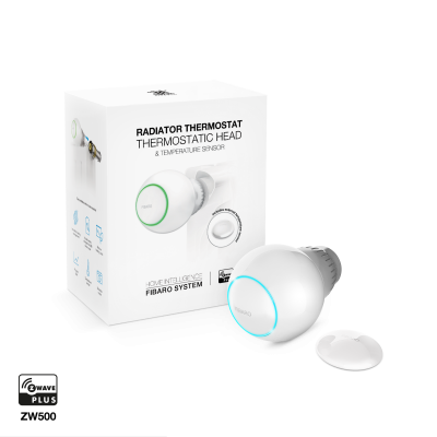 Fibaro - Cabezal Termostático Z-Wave Plus para radiador