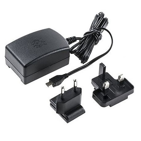 FUENTE DE ALIMENTACION 2.5A - NEGRO - PARA RASPBERRY PI 3