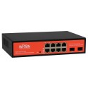 Wi-Tek WI-PS310GF-ALIEN Switch PoE AT / AF 48V e passivo 24V 8 portas 10/100/1000 Mbps + 2 Slots SFP