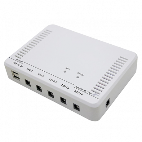 Mini SAI DC 5V a 24V corriente contínua y 12Ah