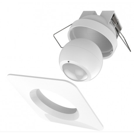 Philio Sensor de Movimiento Exterior con marco empotrable cuadrado