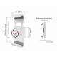Soporte de pared para tableta de 7 - 12'' a 17,8''