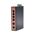 Wi-Tek WI-P206-I Industrial Switch Din Rail PoE 48V 4 Fast + 2 Fast UP-Link, Up to 65 W, up to 250 mts