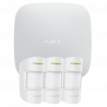 AJAX Kit de alarma profesional HUBKIT-PRO: Central y 3 detectores de movimiento