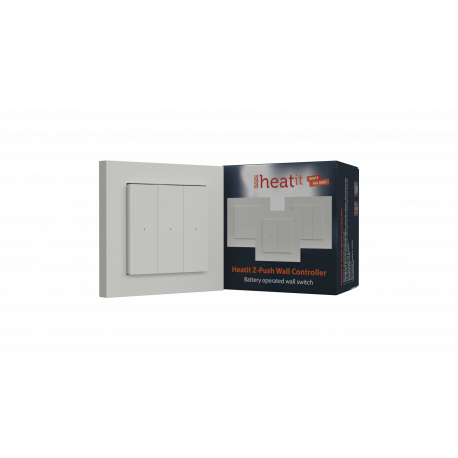 Heatit Z-Push Wall Controller - Pulsador Z-Wave empotrable multiconfigurable