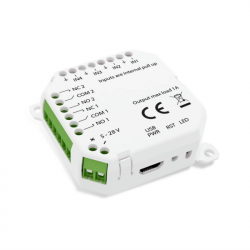 IO Module - Zigbee 3.0 IO module with 4 inputs + 2 NO/NC dry contact outputs (ON/OFF or pulse)