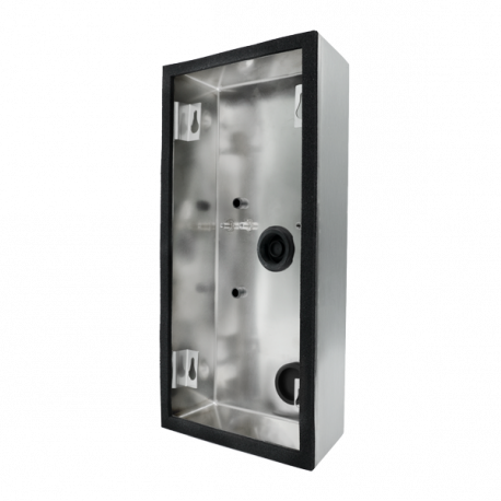 Caixa de montagem SURFACE para DoorBird D2101V, aço inoxidável V4A (resistente à água salgada), escovado