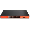 WI-TEK WI-PS326GF Switch PoE 802.3 AF/AT 24 Gigabit + 2 Slot SFP, DIP VLAN (Aislamiento de puertos) Hasta 400 W