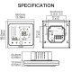 MOES - Termostato Inteligente Zigbee para caldera de agua / gas 3A