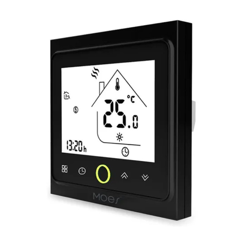MOES - Cabezal termostático inteligente Zigbee 3.0 - Negro – MIOT