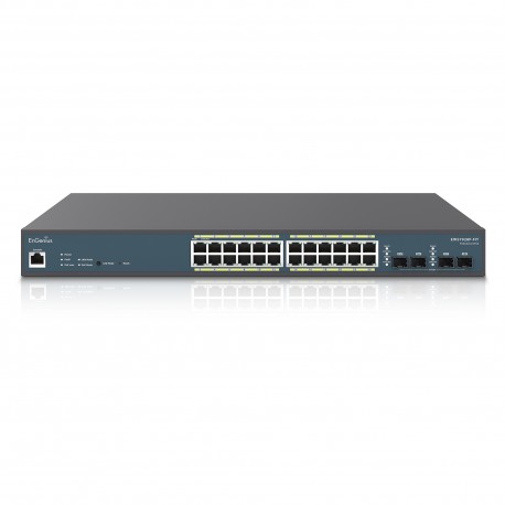 EnGenius FitSwitch 24 Full PoE EWS7928P-FIT - Switch gestionado Gigabit 370W PoE+ de 24 puertos