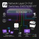 EnGenius FitSwitch 24 Full PoE EWS7928P-FIT - Switch gestionado Gigabit 370W PoE+ de 24 puertos