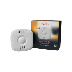 Heatit Z-Smoke Detector 230V - Detector de fuego en serie con 4 funciones