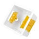 NET-BACKBOX Caja de mecanismo para pared/superficie 86x86x32mm