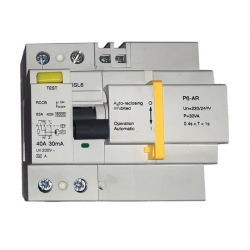Interruptor Diferencial Rearmable bitrapolar 30 mA 40A