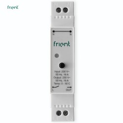 frient Smart Relay 2 DIN 16A - Relé Zigbee doble para carril DIN 