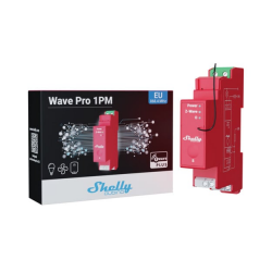 Shelly Qubino Wave Pro 1PM - Módulo de carril DIN 1 relé Z-Wave 800 con medición de consumo