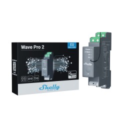 Shelly Qubino Wave Pro 2 - Módulo de calha DIN com 2 relés de contacto seco Z-Wave 800