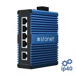 STONET NIS3005 PRO Switch Industrial 5 puertos Gigabit carril-DIN