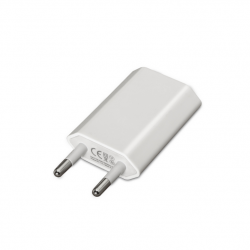 MINI CARGADOR USB 5V/1A BLANCO