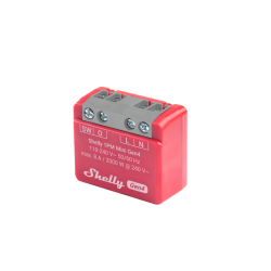 Shelly 1 PM Mini Gen4 - Micromódulo interruptor inteligente Wi-Fi, Zigbee y Matter 8A con medición de energía