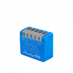 Shelly 1 Mini Gen4 - 8A Micromódulo relé inteligente Wi-Fi, Zigbee y Matter (contacto seco)