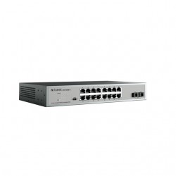 STONET ST3118GS-D Switch 16 puertos 10/100/1000 Mbps +2 Slot SFP Giga 13", DIP VLAN, incluye soportes para Rack