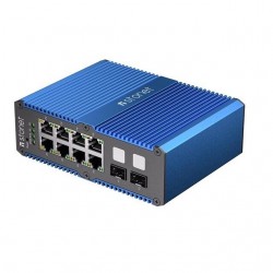 Stonet NIS3010GP-WMC - Switch Industrial PoE Gigabit Gestionado 8 Puertos + Doble SFP