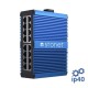 Stonet NIS3016 PRO Switch Industrial 16 puertos Gigabit carril-Din, rango extendido de temperatura, IP40 y EMC4