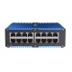 Stonet NIS3016 PRO Switch Industrial 16 puertos Gigabit carril-Din, rango extendido de temperatura, IP40 y EMC4