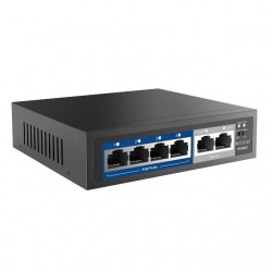 Stonet P106C Switch PoE 10/100 Stonet P106C – 6 Puertos para CCTV, Redes y Domótica