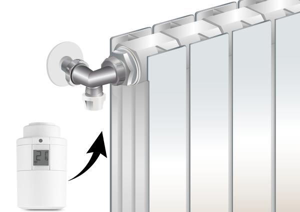 double angled thermostatic valve 90